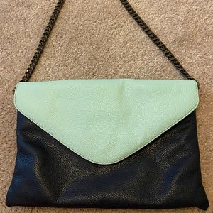 Jcrew leather clutch